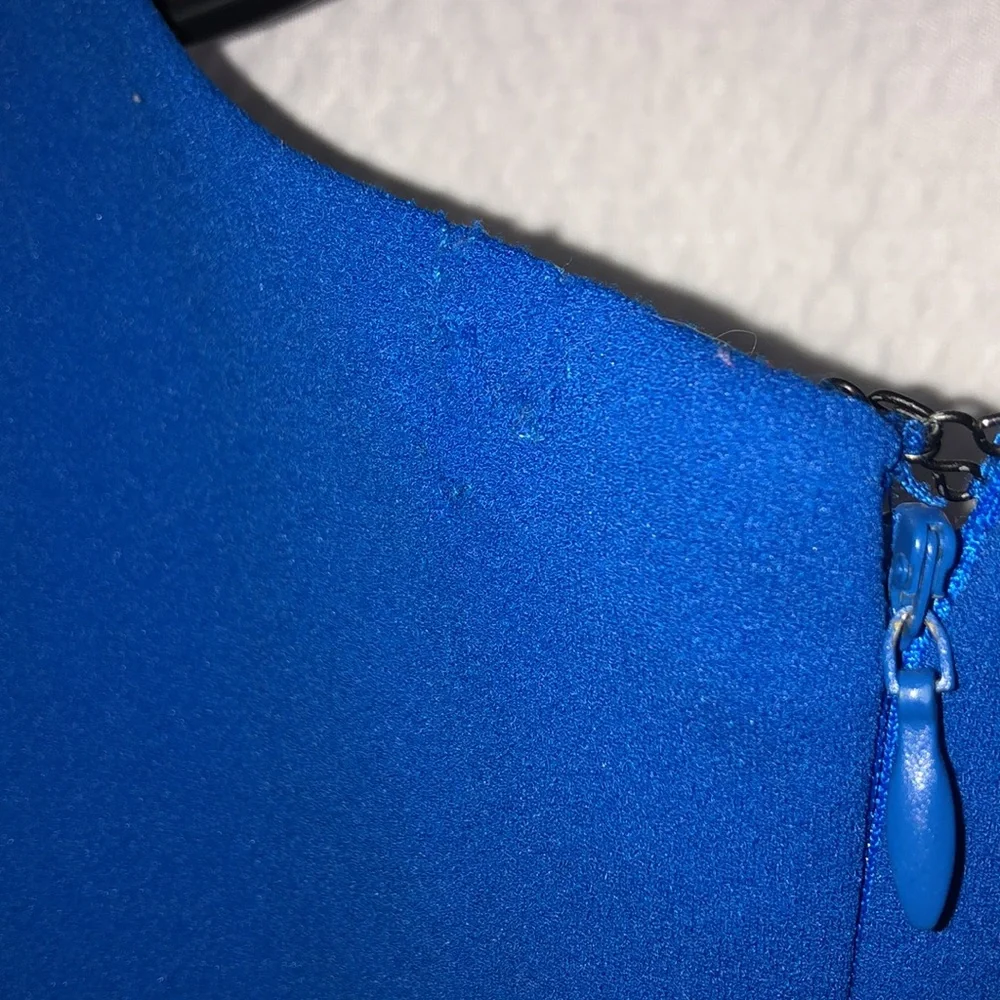 Calvin Klein sleeveless Electric Blue size 14W knee length cocktail dress - Picture 8 of 8